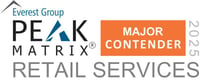 Retail Services 2025 - PEAK Matrix Award Logo - Major Contender 1