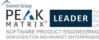 Software Product Engineering Services for Mid-market Enterprises 2025 - PEAK Matrix Award Logo - Leader