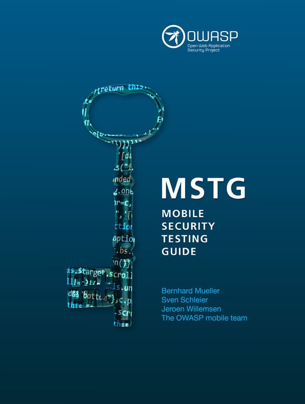 OWASP Mobile Security Testing Guide